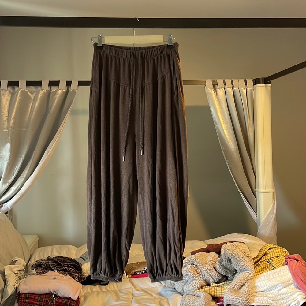brown lounge pants from aerie